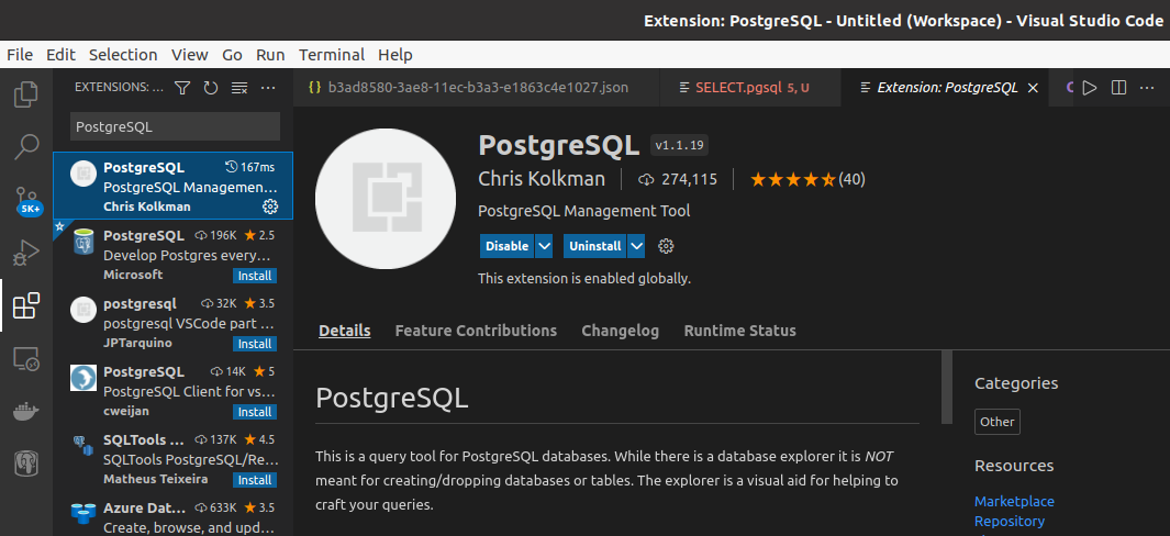 vscode-postgresql